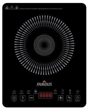 FAMOUS E-COOK (2000W) INFARED INDUCTION
